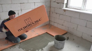 МОНТАЖ ЭППС на стяжку Своими РУКАМИ дёшево и быстро! Все нюансы ПОДРОБНО!