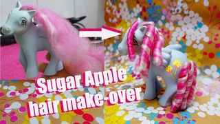 G1 vintage My little Pony - hair make-over - restauration of curls
