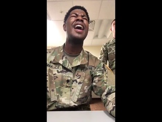 US Soldiers singing Amazing Grace. #ARMYSTRONG