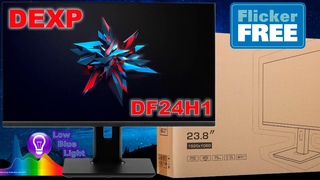Обзор монитора Dexp DF24H1 | Подробно о технологии Low Blue Light и Flicker Free