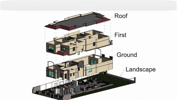 Revit Architecture SILENT VIDEOS, 4 Displace