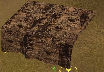 DG uintah red sandstone cliff 4 seamless spline library all rock