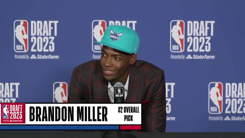 Brandon Miller Full Presser After Being Selected, 2 Overall In The 2023,