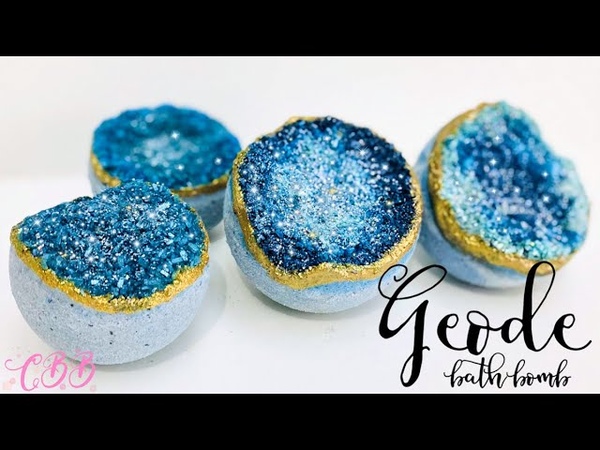 DIY STUNNING CRYSTAL GEODE bath bomb Tutorial