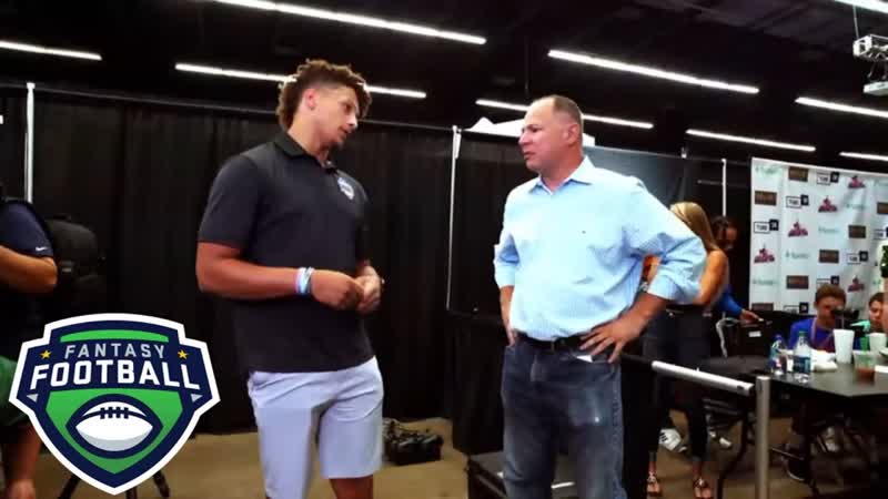 Patrick Mahomes exclusive interview at National Fantasy Football Convention,
