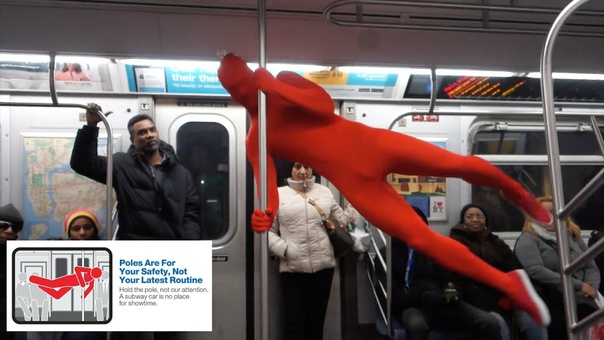 New Yorkers in Leotards Re Create Hilarious NYC Subway Etiquette