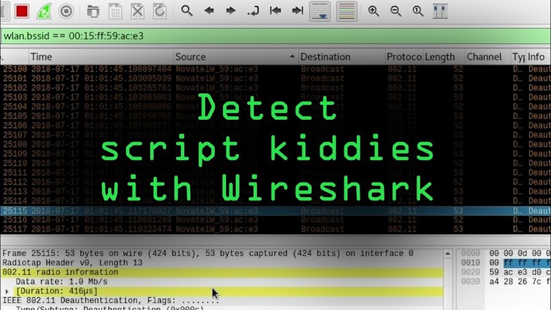 Detect Amateur Wi Fi Attacks from Aireplay ng MDK3 with Wireshark