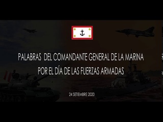 Saludo del Almirante Fernando Cerdn Ruiz Comandante General de la Marina da de las Fuerzas Armadas