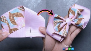 Fácil !! Veja como fazer um lindo laço de fita #90
