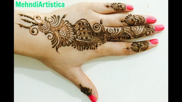 Too Easy Yet Beautiful Arabic Mehndi Designs For Hands: Upper Side Heena Mehandi By Mehndi
