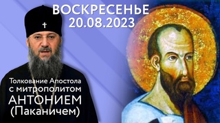 Воскресенье, 20 августа 2023 года. Толкование Апостола с митр. Антонием (Паканичем).