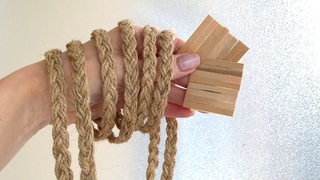 КРАСИВА ІДЕЯ для ДЕКОРУ своїми руками / Jute craft idea