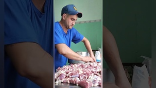День 5.Командировка.Полевые условия. Шашлык из баранины на 30 человек. #food #рецепт #еда