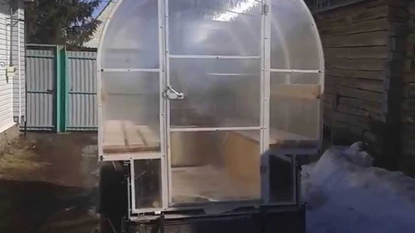 Мобильная сауна на прицеп, самодельный,