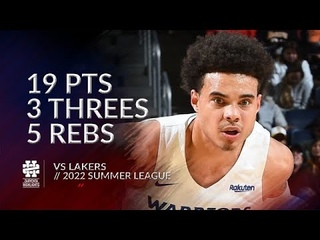 Lester Quinones 19 pts 3 threes 5 rebs vs Lakers 2022 Summer League