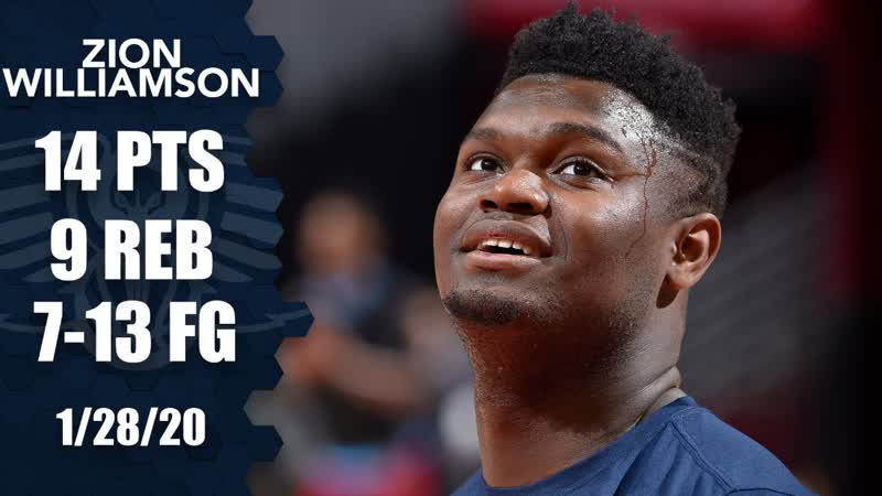 Zion Williamson records 14 points and 9 rebounds in Pelicans vs. Cavaliers, 2019 20 NBA