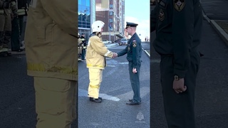 Как провожают огнеборцев на пенсию  #мчсроссии #firefighter #пожарные #профилактика
