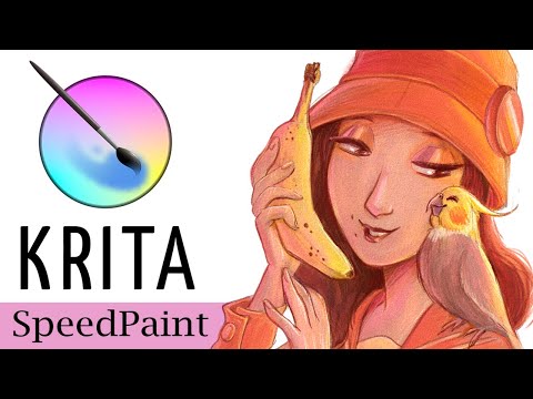two bananas, KRITA SPEEDPAINT, :two beauty
