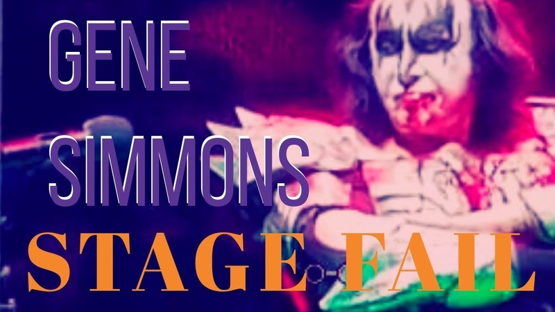 Gene Simmons KISS Concert Fail Breaks Microphone Stand Gets Even More Annoyed Waiting For