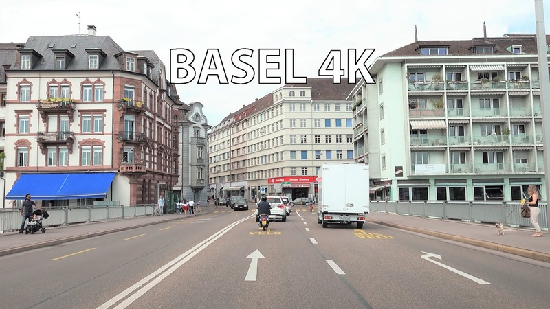 Basel Switzerland 4 K Morning Drive Driving