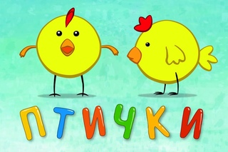 ПТИЧКИ - Детская песенка мультик для малышей. Ворона, утка, курица, воробей, попугай и кукушка!