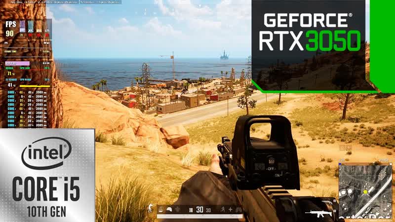 PUBG : RTX 3050 8 GB + Intel Core i5 10400 F ( Playerunknowns battlegrounds) Benchmark
