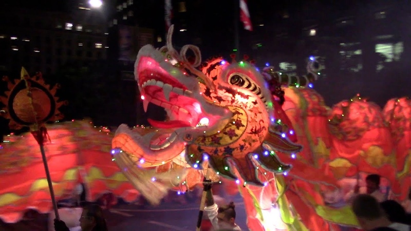 Chinese New Year Parade 2019 Leungs White Crane Dragon Lion Dance