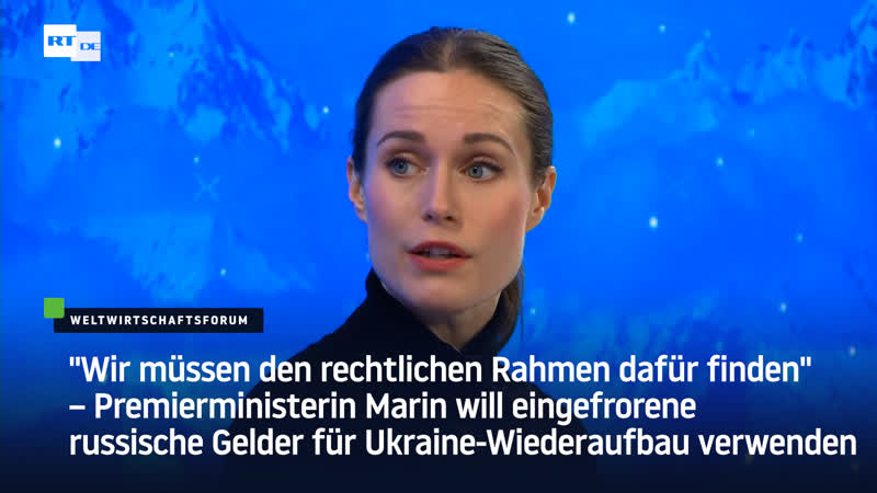 Premierministerin Marin will eingefrorene russische Gelder für Ukraine Wiederaufbau
