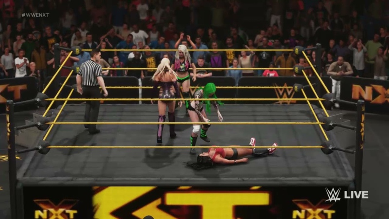 5. Tag Team Extreme Rules Alexa Bliss Shotzi Blackheart vs Lana Nikki