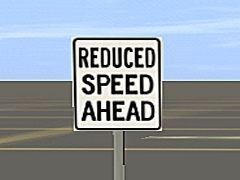 reduced speed ahead
