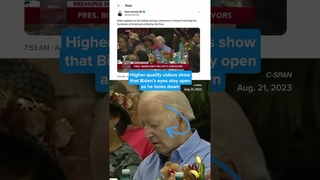 Did Biden fall asleep during a Maui event