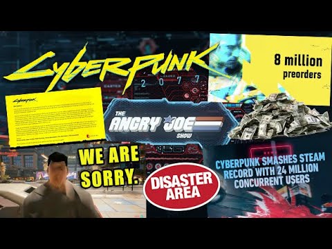 AJS News Cyberpunk 2077 Launch DISASTER, CDPR Apologizes, Breaks Steam Records, Stock Drops