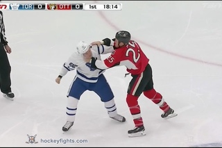 Brandon Prust vs Chris Neil Oct 4, 2016