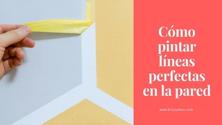 Cómo Pintar Líneas Perfectas en la Pared con Hexágonos | BRICOYDECO BRICOLAJE DECORACION