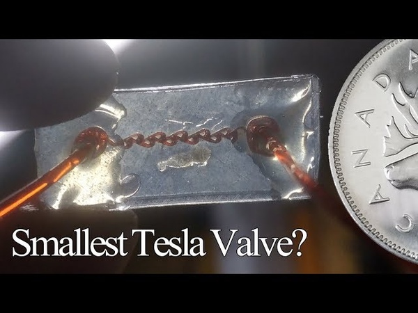 Worlds Smallest Tesla Valve Shrinky Dink ( Shrink Film)