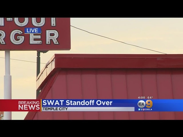 Burglar Surrenders In SWAT Standoff At Temple City In N