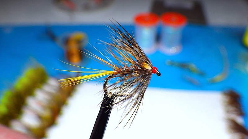 Tying a Brown Pearly Palmer Loch Style Fly with Davie Mc