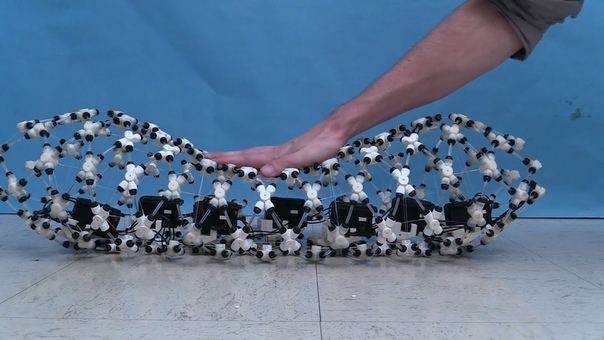 A Worm like Robot Built from Compliant Modular