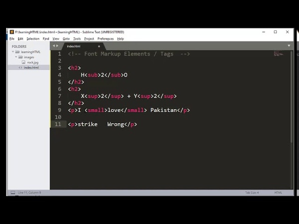 Class 7 Font Markup Elements Web Designing