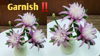 GARNISH BAWANG LAGIHIASAN TUMPENG ULANG TAHUN //ONION FLOWER GARNISH