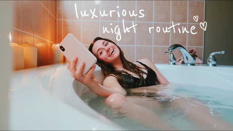 Sadie Aldis trying to have the most extra night routine (key word