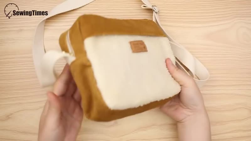DIY Corduroy Crossbody Bag cute messenger bag Sewing Tutorial