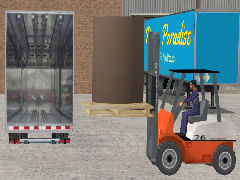 Paper Paradise delivery Van V2 Back Roller Shutter Open