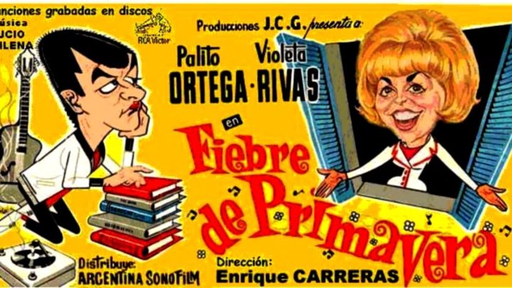 FIEBRE DE PRIMAVERA (1965) de Enrique Carreras con Palito Ortega, Violeta Rivas, Juán Carlos Altavista,