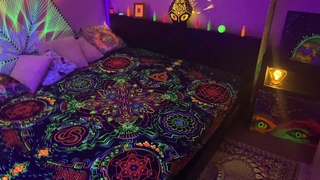 Mandala Bedding UV Trippy Room Deco Blanket Retu Septa Mandala