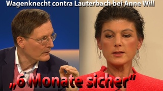 Wie Sahra Wagenknecht bei Anne Will gegen Karl Lauterbachs Behauptungen ankmpft