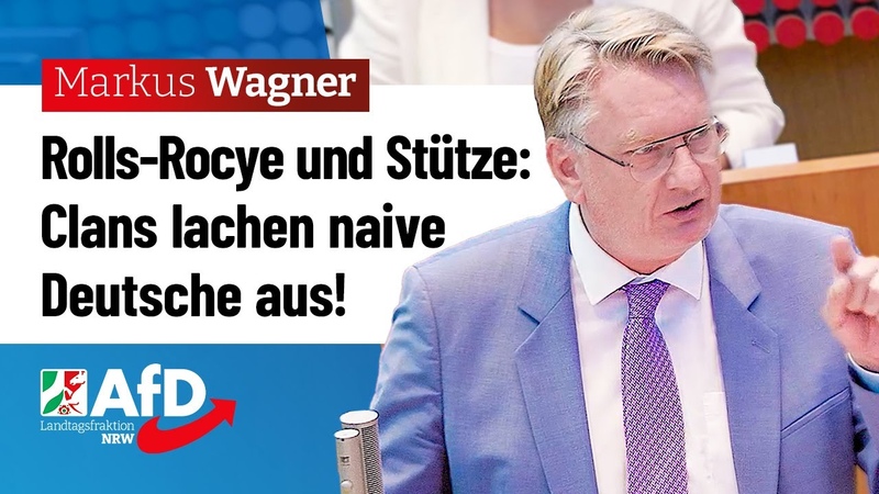 Clans kassieren Stütze, fahren Rolls Royce und lachen Deutsche aus Markus Wagner ( Af