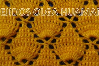 Crochet: Punto Hojas en Relieves