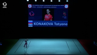 Tatyana KONAKOVA (RUS) - 2021 Aerobics European silver medallist, Individual Women