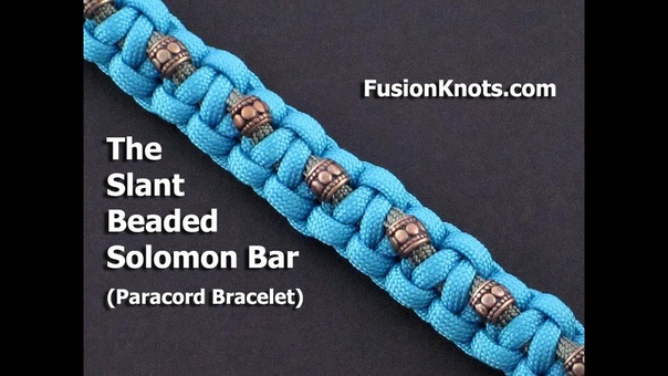 How to Make a Slant Beaded Solomon Bar by